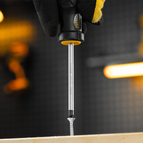 Отвертка, PZ1x75 мм, S2, 3к рукоятка Denzel по ценам производителя в Воронеже с доставкой по всей России