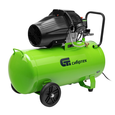 Компрессор воздушный КК-2200/100, 2,2 кВт, 350 л/мин, 100 л, прямой привод, масляный Сибртех по ценам производителя в Воронеже с доставкой по всей России