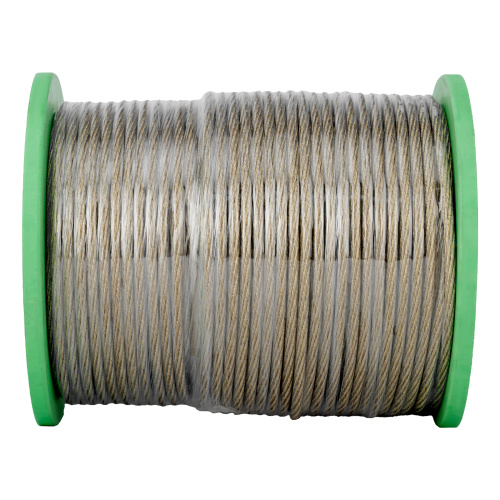 Трос металлополимерный прозрачный ПР-6.0, толщина 6.0 мм, катушка 150 метров Сибртех по ценам производителя в Воронеже с доставкой по всей России