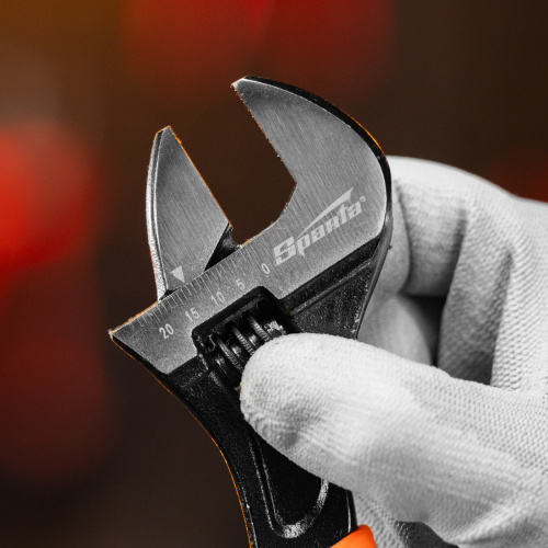 Ключ разводной, 200 мм, двухкомпонентная рукоятка Sparta по ценам производителя в Воронеже с доставкой по всей России