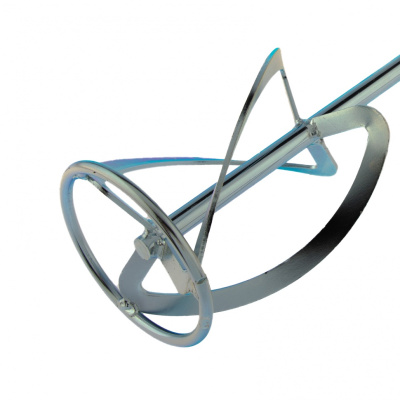 Насадка для миксера, для легких растворов, 120 х 590 мм, оцинкованная, хвостовик резьба М14 Сибртех по ценам производителя в Воронеже с доставкой по всей России