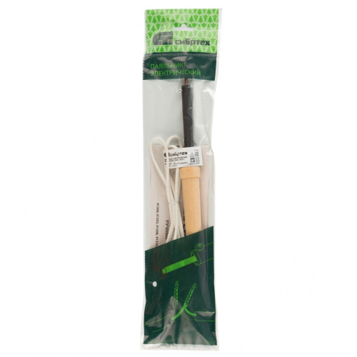 Паяльник электрический ЭПСН-25/220, деревянная ручка, Сибртех по ценам производителя в Воронеже с доставкой по всей России