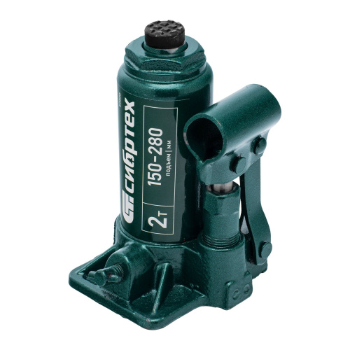 Домкрат гидравлический бутылочный, 2 т, 150-280 мм Сибртех по ценам производителя в Воронеже с доставкой по всей России