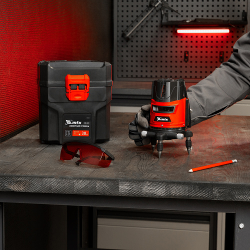 Лазерный уровень CRL-30R, 30 м, красный луч, батарейки, резьба 5/8" MTX по ценам производителя в Воронеже с доставкой по всей России