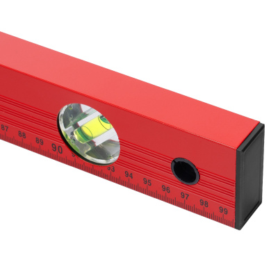 Уровень алюминиевый, 1000 мм, 3 глазка, красный, линейка Matrix по ценам производителя в Воронеже с доставкой по всей России