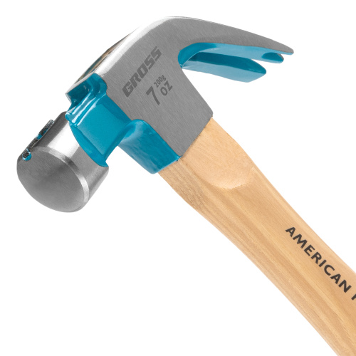 Молоток-гвоздодер, 200 г, угол 45, магнит, обрезиненная рукоятка American hickory GROSS по ценам производителя в Воронеже с доставкой по всей России