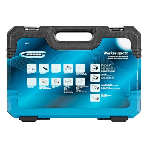 Набор инструментов, 1/4", 1/2", CrV, 120 зубьев, 109 предметов Gross по ценам производителя в Воронеже с доставкой по всей России