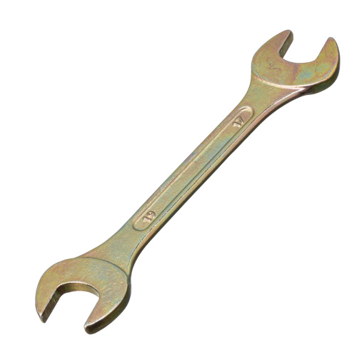 Ключ рожковый, 17 х 19 мм, желтый цинк Сибртех по ценам производителя в Воронеже с доставкой по всей России