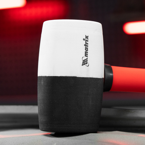 Киянка резиновая, 680 г, черно-белая резина, фибергласовая рукоятка Matrix по ценам производителя в Воронеже с доставкой по всей России