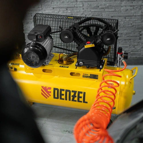 Компрессор воздушный BCV2300/100, ременный привод, 2.3 кВт, 100 литров, 440 л/мин Denzel по ценам производителя в Воронеже с доставкой по всей России