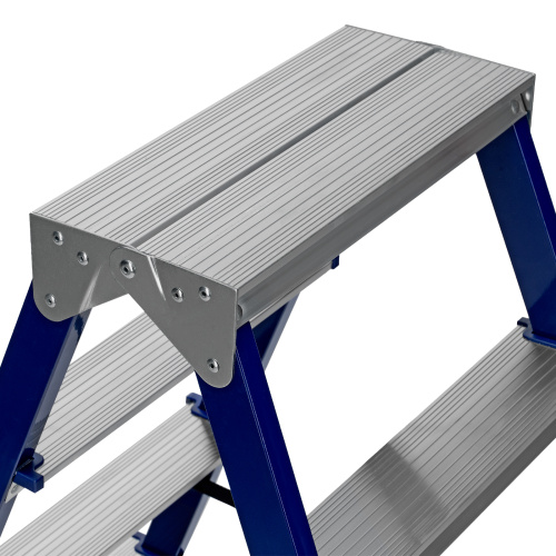 Стремянка двусторонняя 5 ступеней, стальная, Сибртех по ценам производителя в Воронеже с доставкой по всей России