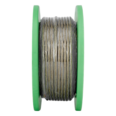 Трос металлополимерный прозрачный ПР-5.0, толщина 5.0 мм, катушка 50 метров Сибртех по ценам производителя в Воронеже с доставкой по всей России