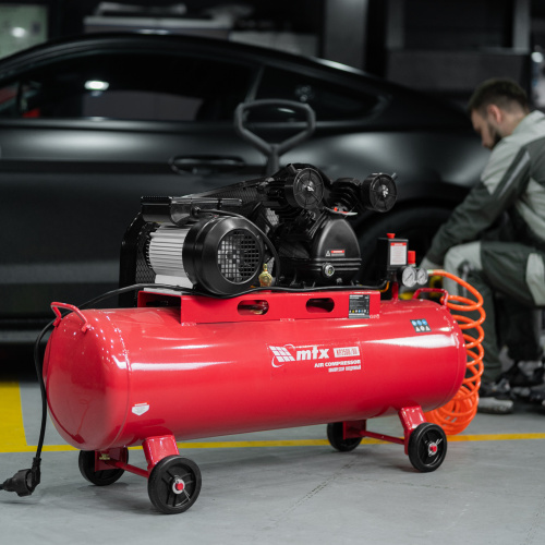 Компрессор воздушный ременный привод КР2500/80, 2,5 кВт, 80 литров, 420 л/мин МТХ по ценам производителя в Воронеже с доставкой по всей России