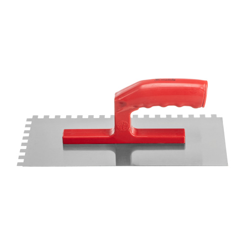 Гладилка стальная, 280 x 130 мм, зеркальная полировка, пластмастмассовая ручка, зуб 8 x 8 мм Matrix по ценам производителя в Воронеже с доставкой по всей России