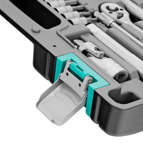 Набор инструментов, 1/2", 1/4", CrV, пластиковый кейс 82 предмета Stels по ценам производителя в Воронеже с доставкой по всей России