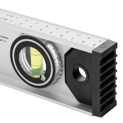 Уровень алюминиевый "Рельс", 1200 мм, 3 глазка (1 поворотный) Matrix по ценам производителя в Воронеже с доставкой по всей России