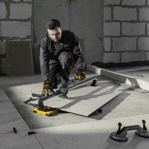 Плиткорез рельсовый 1000х16мм, каретка на подш., стальная станина, усил. рукоятка-пенал Denzel по ценам производителя в Воронеже с доставкой по всей России