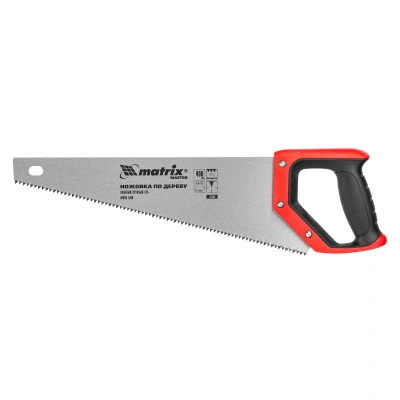 Ножовка по дереву, 400 мм, зуб 2D, каленый крупный зуб 5-6 TPI, двухкомпонентная рукоятка Matrix по ценам производителя в Воронеже с доставкой по всей России