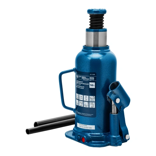Домкрат гидравлический бутылочный, 16 т, h подъема 227-457 мм Stels по ценам производителя в Воронеже с доставкой по всей России