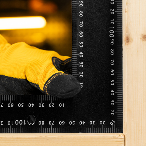 Угольник, 400 х 600 мм, алюминиевый, лазерная гравировка Denzel по ценам производителя в Воронеже с доставкой по всей России