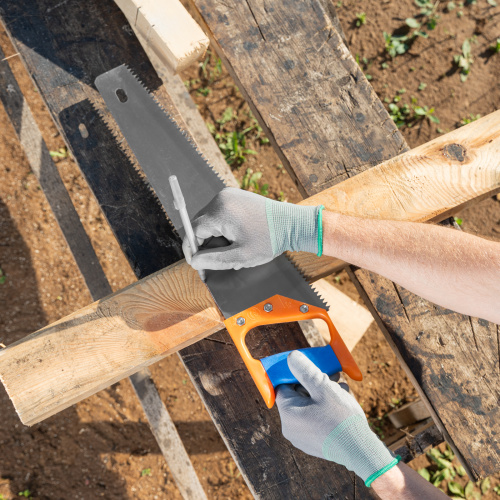 Ножовка по дереву, 400 мм, шаг зубьев 5 мм, пластиковая рукоятка по ценам производителя в Воронеже с доставкой по всей России