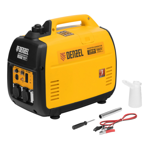 Генератор инверторный GT-2200iS, 2.2 кВт, 230 В, бак 4 л, закрытый корпус, ручной старт Denzel по ценам производителя в Воронеже с доставкой по всей России