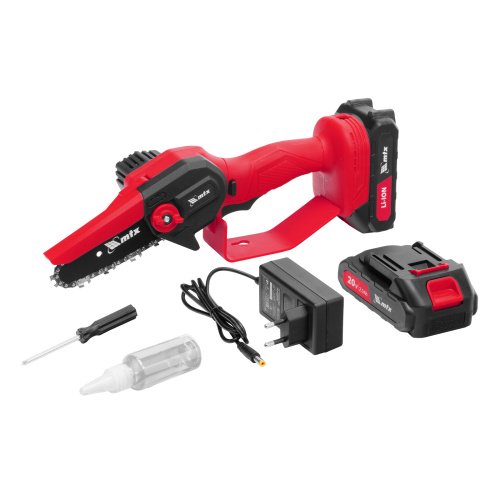 Цепная мини-пила аккумуляторная, MCS-100, шина 100 мм, Li-Ion, 20 В MTX по ценам производителя в Воронеже с доставкой по всей России