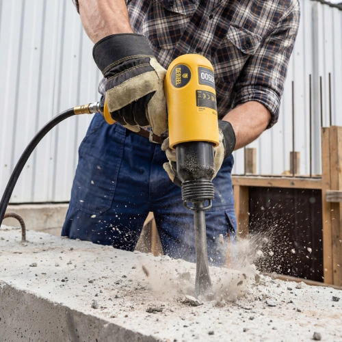 Пневматический молоток НР4500 + набор насадок, 113 л/мин, 4500 уд/мин Denzel по ценам производителя в Воронеже с доставкой по всей России