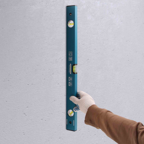 Уровень алюминиевый усиленный, 600 мм, 3 глазка Gross по ценам производителя в Воронеже с доставкой по всей России