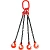 Строп цепной TOR 4СЦ г/п 4,25 т 9,0 м с самозакрывающимися крюками по ценам производителя в Воронеже с доставкой по всей России