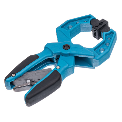 Струбцина клещеобразная 1-1/2, пластиковый корпус, храповой механизм жесткой фиксации, 38 мм Gross по ценам производителя в Воронеже с доставкой по всей России