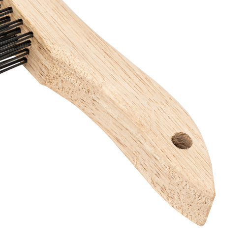 Щетка зачистная четырехрядная, закаленная прямая проволока с деревянной ручкой Сибртех по ценам производителя в Воронеже с доставкой по всей России