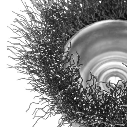 Щетка для дрели, 50 мм, "чашка" со шпилькой, витая проволока 0.3 мм Сибртех по ценам производителя в Воронеже с доставкой по всей России