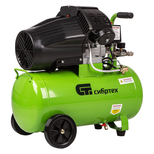Компрессор воздушный КК-2200/50, 2.2 кВт, 350 л/мин, 50 л, прямой привод, масляный Сибртех по ценам производителя в Воронеже с доставкой по всей России