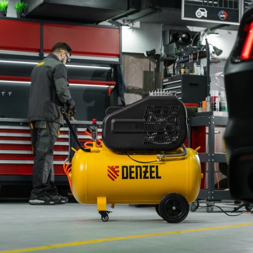 Компрессор воздушный рем. привод BCI 2200/100, 2,2 кВт, 100 литров, 420 л/мин Denzel по ценам производителя в Воронеже с доставкой по всей России