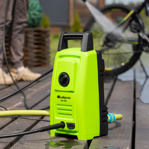 Моечная машина высокого давления АМ-1600, 1600 Вт, 130 бар, 330 л/ч, переносная Сибртех купить в Москве с доставкой по всей России | ProtosMarket.ru