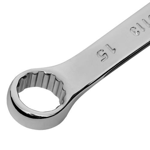 Ключ комбинированный, 15 мм, CrV, полированный хром Matrix по ценам производителя в Воронеже с доставкой по всей России