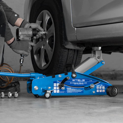 Домкрат гидравлический подкатной 2.5 т, с фиксатором, Safety Pin, 140-385 мм Stels по ценам производителя в Воронеже с доставкой по всей России