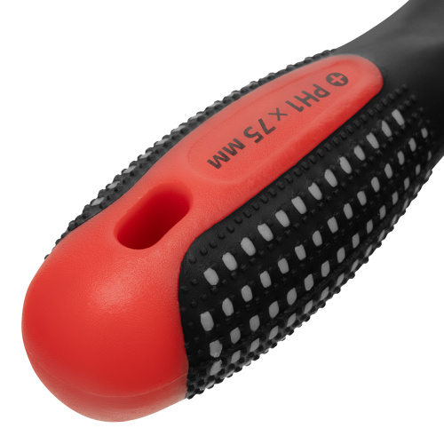 Отвертка Fusion, PH1 х 75 мм, CrV, трехкомпонентная рукоятка "Anti slip" Matrix по ценам производителя в Воронеже с доставкой по всей России