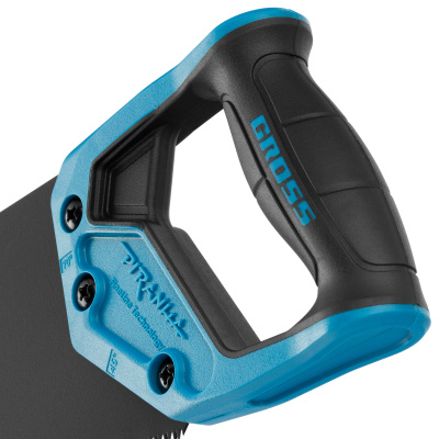 Ножовка по дереву "Piranha", 400 мм, 11-12 TPI, зуб-3D, каленый зуб, тефлоновое покрытие полотна, двухкомпонентная рукоятка Gross по ценам производителя в Воронеже с доставкой по всей России