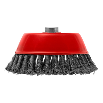 Щетка для УШМ, 150 мм, М14, "чашка", крученая проволока 0.35 мм Matrix по ценам производителя в Воронеже с доставкой по всей России