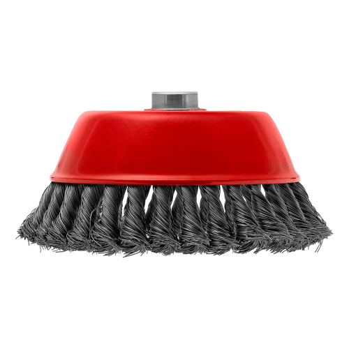 Щетка для УШМ, 150 мм, М14, "чашка", крученая проволока 0.35 мм Matrix по ценам производителя в Воронеже с доставкой по всей России