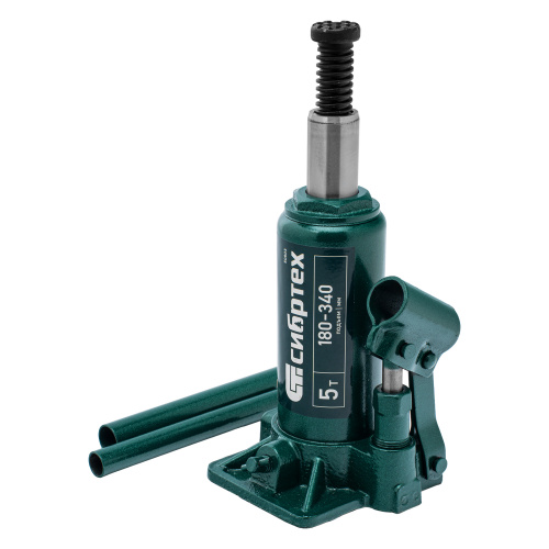 Домкрат гидравлический бутылочный, 5 т, 180-340 мм Сибртех по ценам производителя в Воронеже с доставкой по всей России