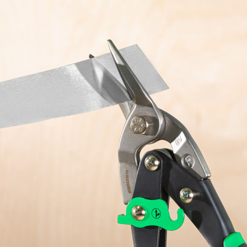 Ножницы по металлу "Piranha", 250 мм, прямой и правый рез, сталь СrMo, двухкомпонентные рукоятки Gross по ценам производителя в Воронеже с доставкой по всей России