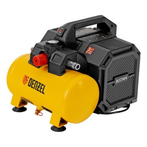 Компрессор  DLS750/6 безмасляный малошумный 750 Вт, 140 л/мин,ресивер 6 л Denzel по ценам производителя в Воронеже с доставкой по всей России