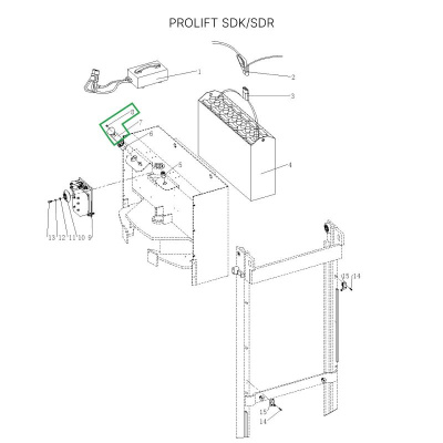 Аварийный выключатель для штабелеров SDR/SDK и SPN, для тележек SK20 по ценам производителя в Воронеже с доставкой по всей России