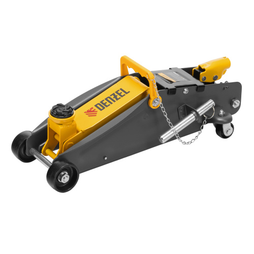 Домкрат гидравлический подкатной с фиксатором, 2,8 т, 135-385 мм Denzel по ценам производителя в Воронеже с доставкой по всей России