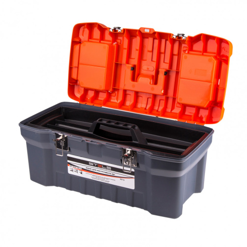 Ящик для инструмента с металлическими замками 22", 28 х 23 см, 5 х 56 см Stels по ценам производителя в Воронеже с доставкой по всей России