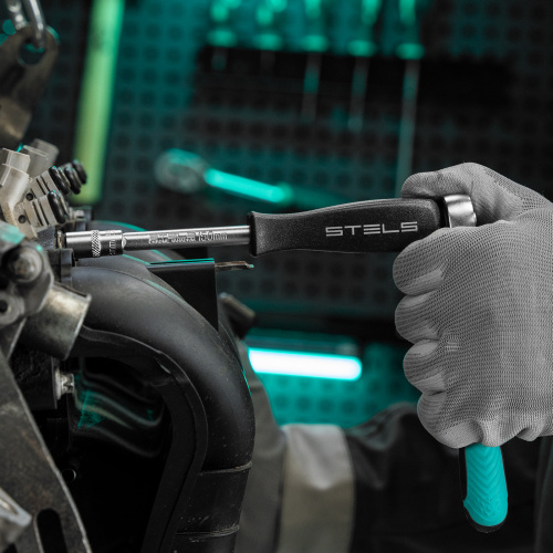 Набор торцевых головок с трещоткой, 1/4", 18 предметов Stels по ценам производителя в Воронеже с доставкой по всей России