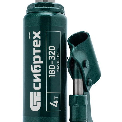 Домкрат гидравлический бутылочный, 4 т, 180-320 мм Сибртех по ценам производителя в Воронеже с доставкой по всей России